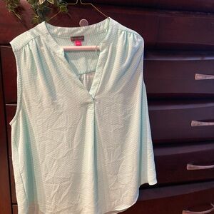Mint Green Sleeveless Blouse